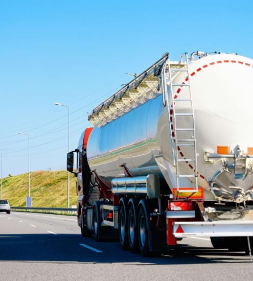 transport mleka cysterną